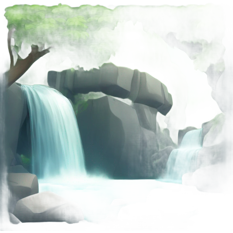 Waterfall  emoji
