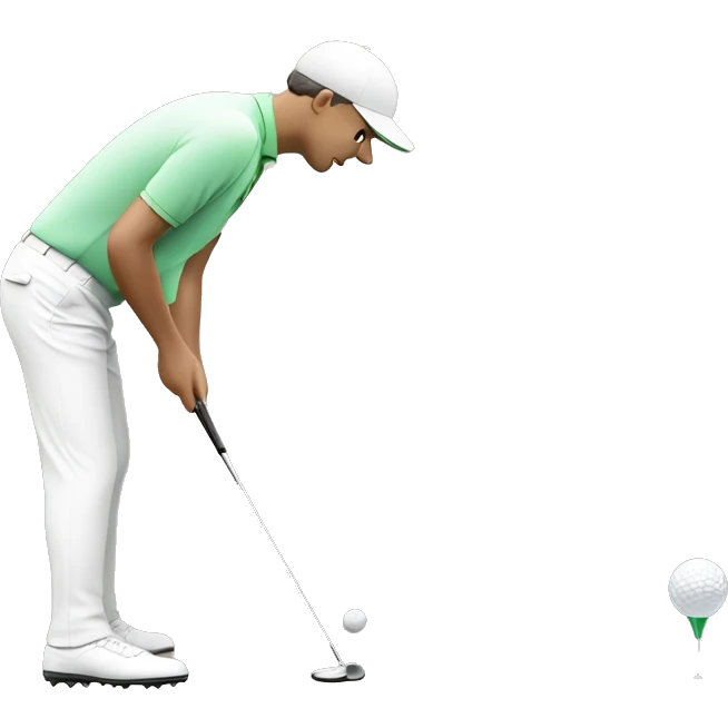 Golfer putting  emoji