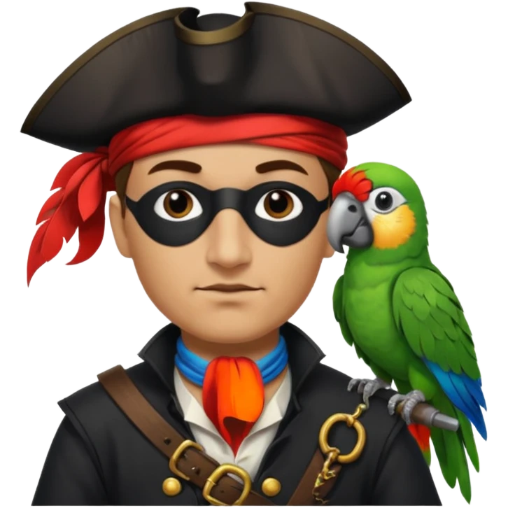 pirate and parrot emoji