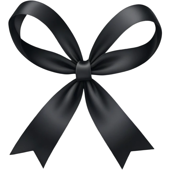 Black ribbon  emoji