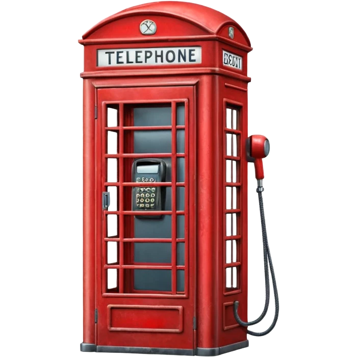 red phone booth emoji