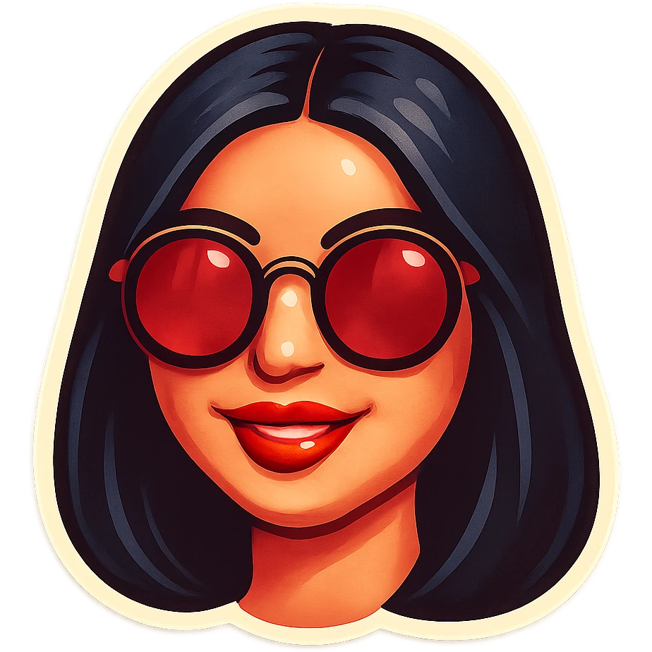 Make the same emoji but with long hair, keep the style and expression, with no background emoji