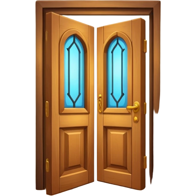 open door with a shining interior emoji