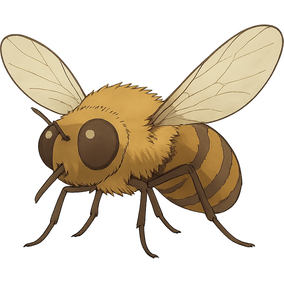 ghibli style dronefly insect emoji