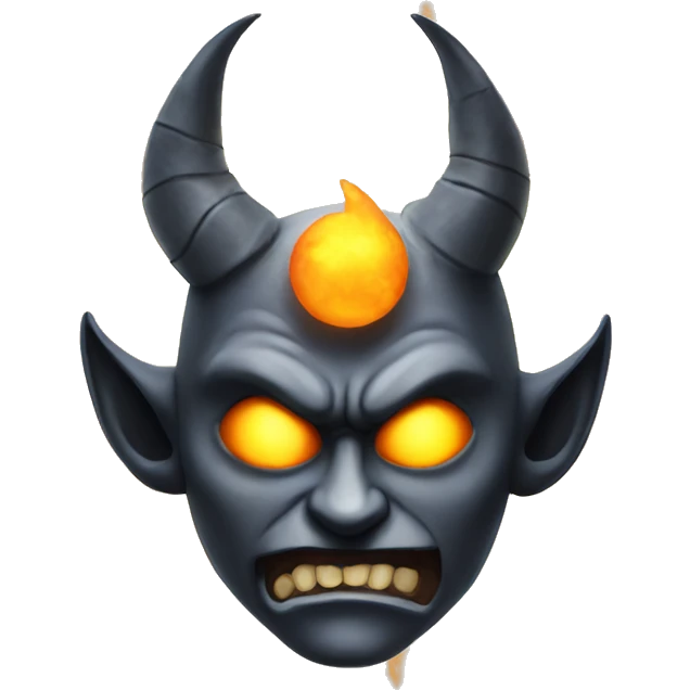 evil sun wit horns emoji