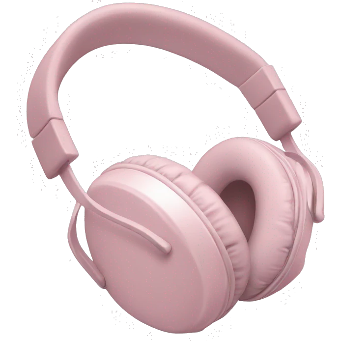 Light Pink headphones  emoji