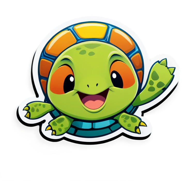 Turtle smiling emoji