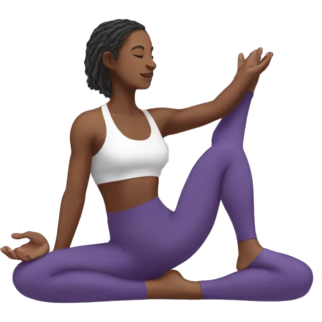 Yoga pose emoji