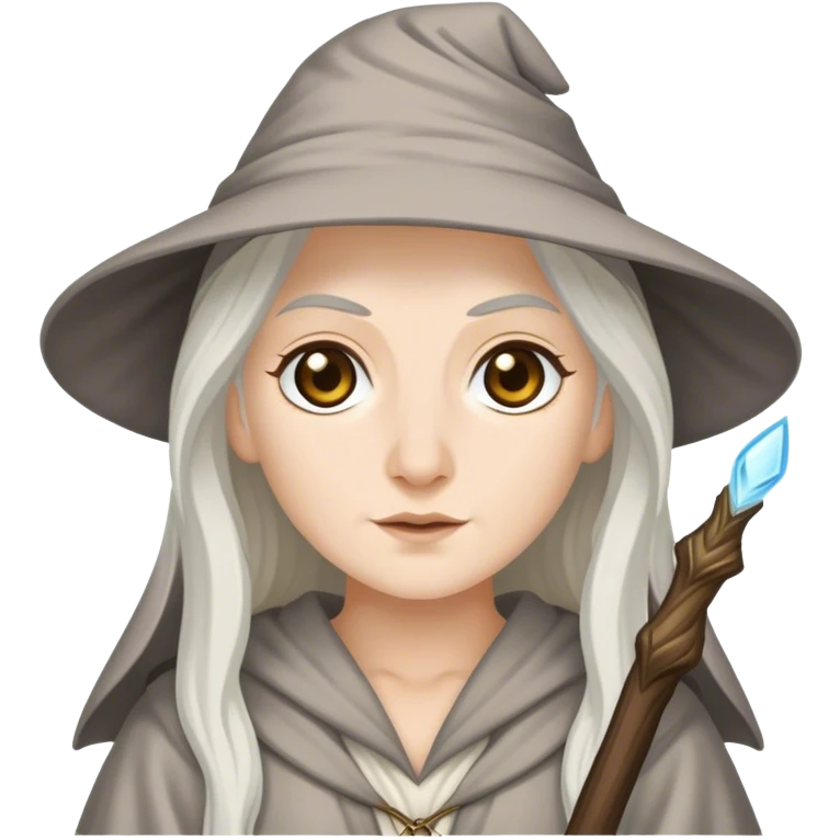 gandalf the white but as a woman emoji