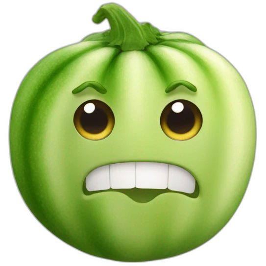 courgette face slap emoji