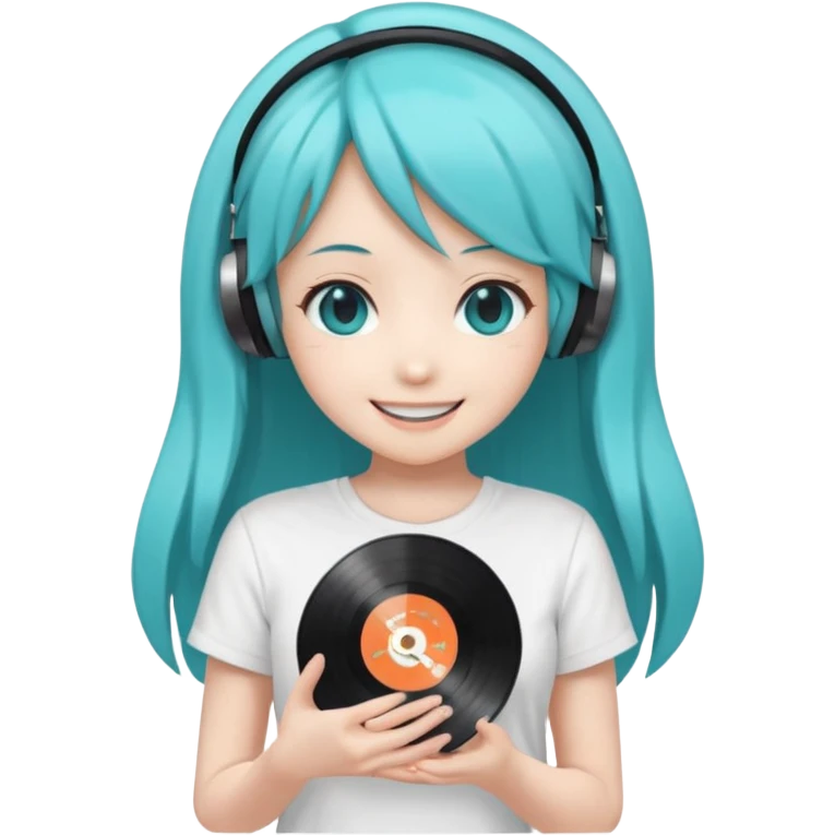 Hatsune Miku with Ethel Cain vinyl emoji