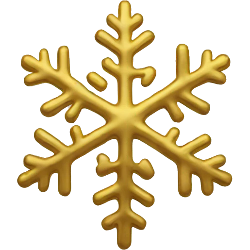 Gold snowflake  emoji