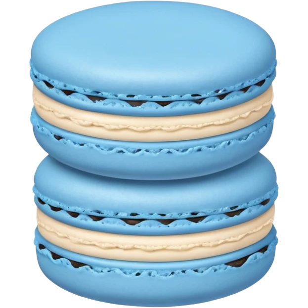 blue macaron emoji