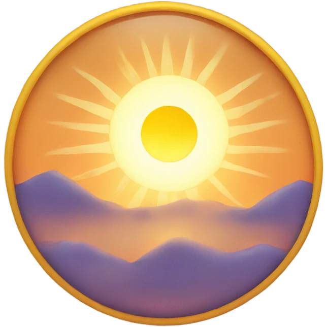 Sun rising  emoji