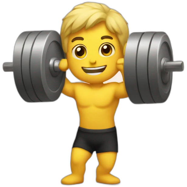 lifting weights emoji