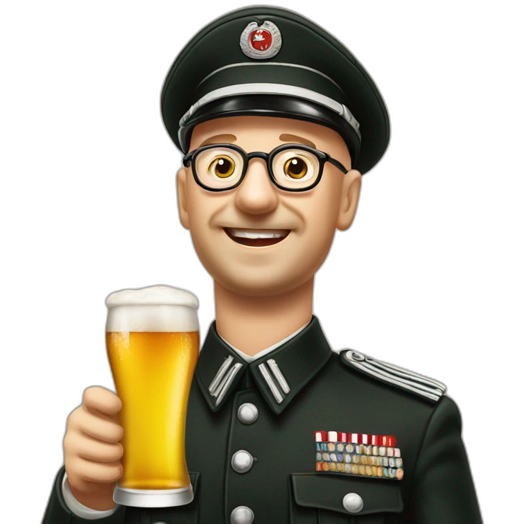 heinrich himmler enjoying beer emoji