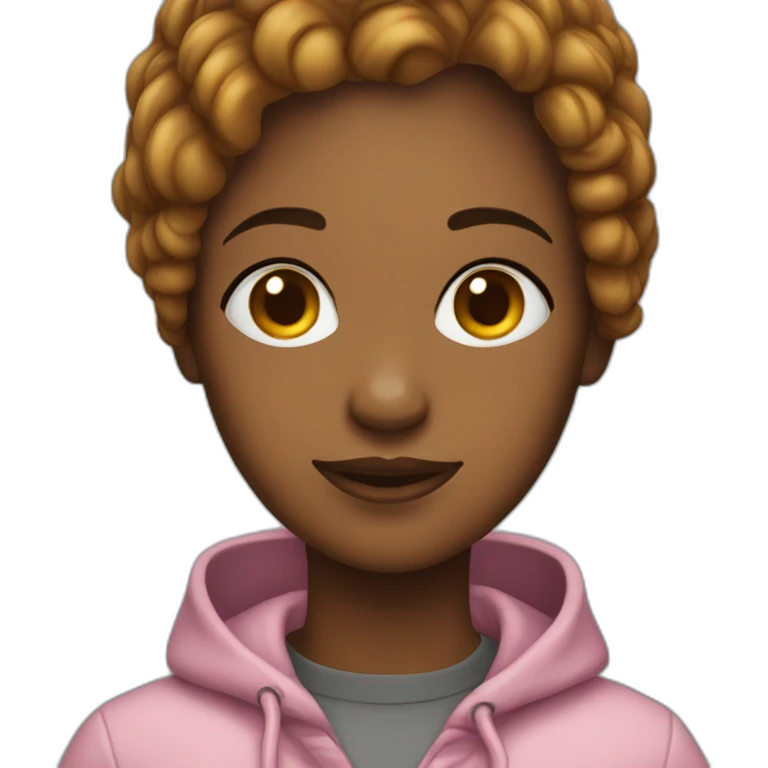 fille avec des couettes emoji