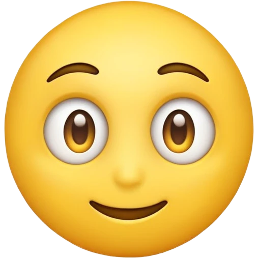 Yellow emoji face turned to the left with eyes looking into the corner  emoji