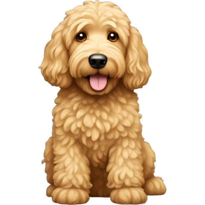 Golden Doodle Dog  emoji