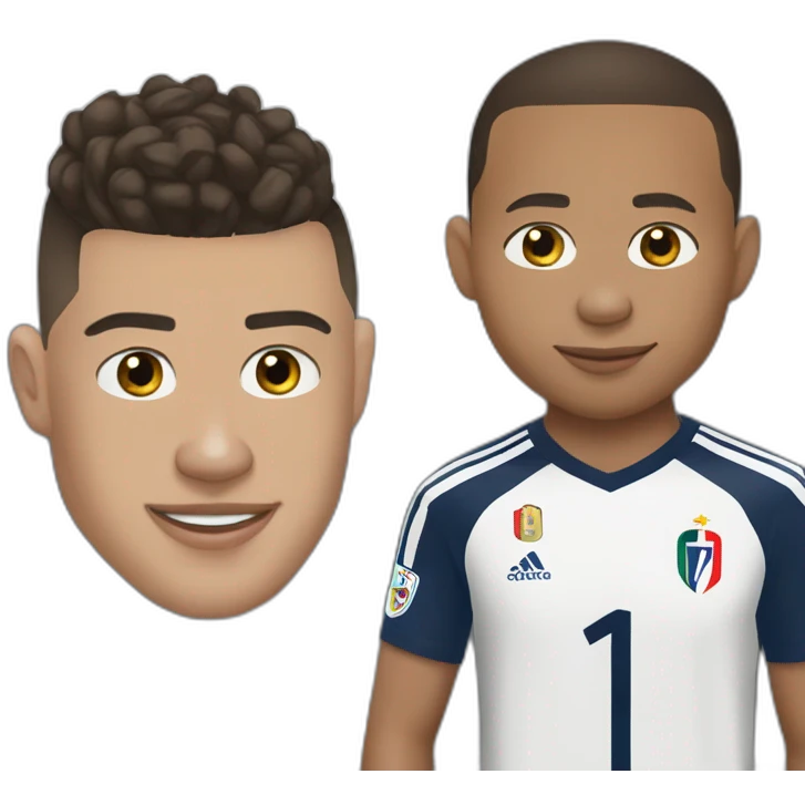 ronaldo et mbappé  emoji