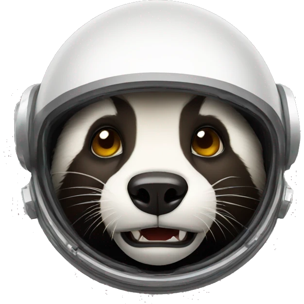angry badger in space suit emoji