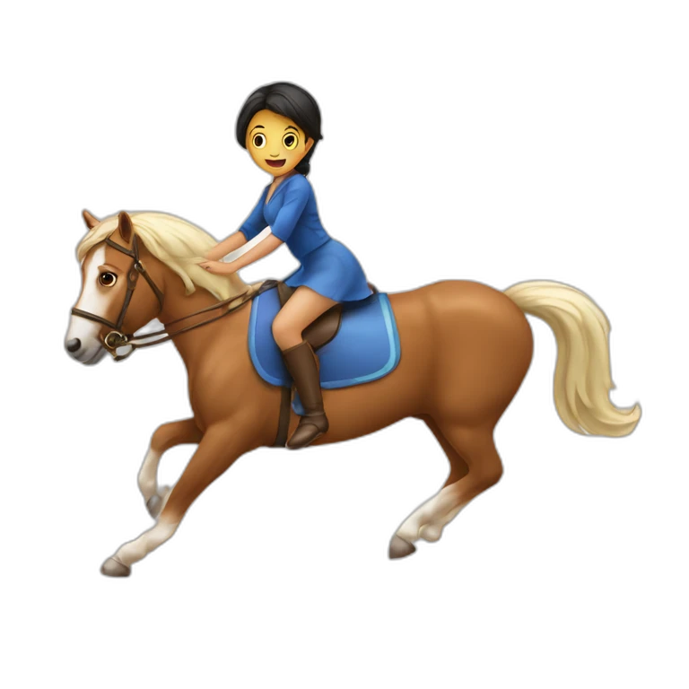 Prance regarde une fille emoji