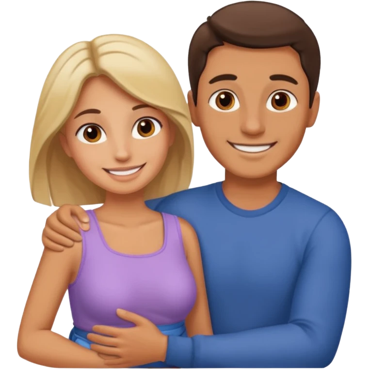 Man carrying women in romantic way  emoji