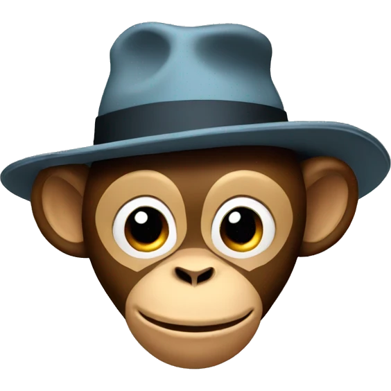 monkey with hat emoji
