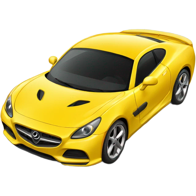Fast yellow sport car emoji