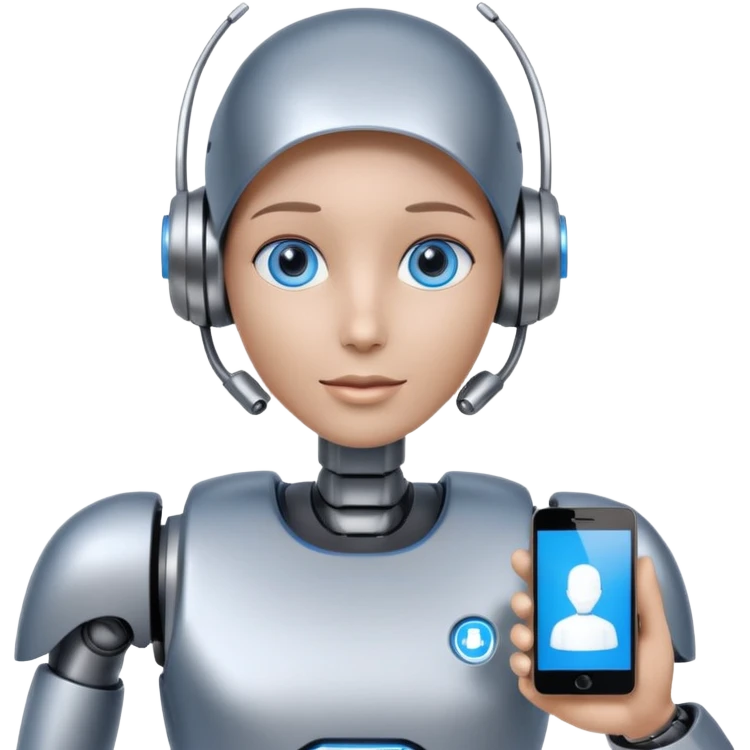 artificial Inteligence robot that is working in customer care and checking social media emoji