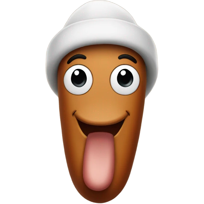 Sausage smiling wearing a beanie  emoji