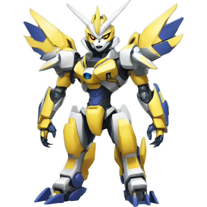 Renamon-Zeraora-Metabee-Medabot-Mecha full body emoji