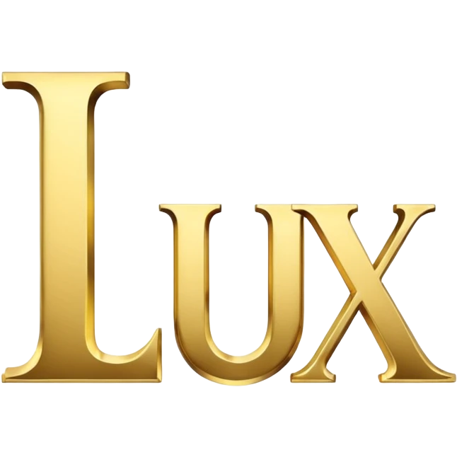 emoji of text "LUX" in times new roman font  emoji