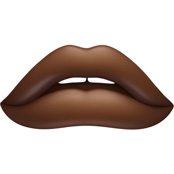 Labial marrón  emoji