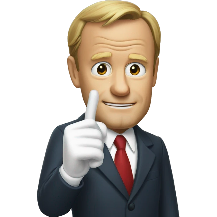 donald tusk wearing gloves emoji