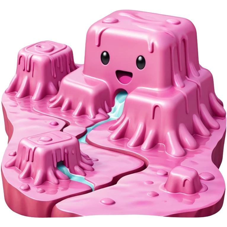 surreal melting SPAM land landscape emoji