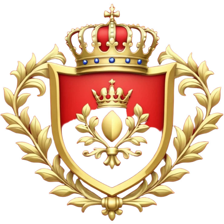 Royal crest (mainly red) emoji