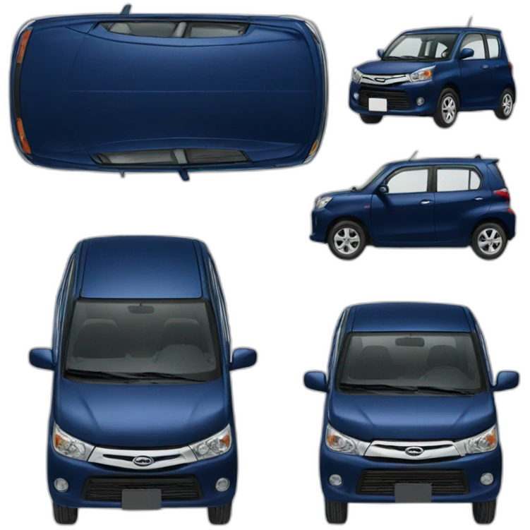 daihatsu atrai dark blue color emoji