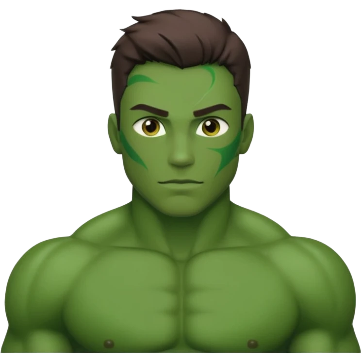 Strong Hulk emoji style sigma boy emoji