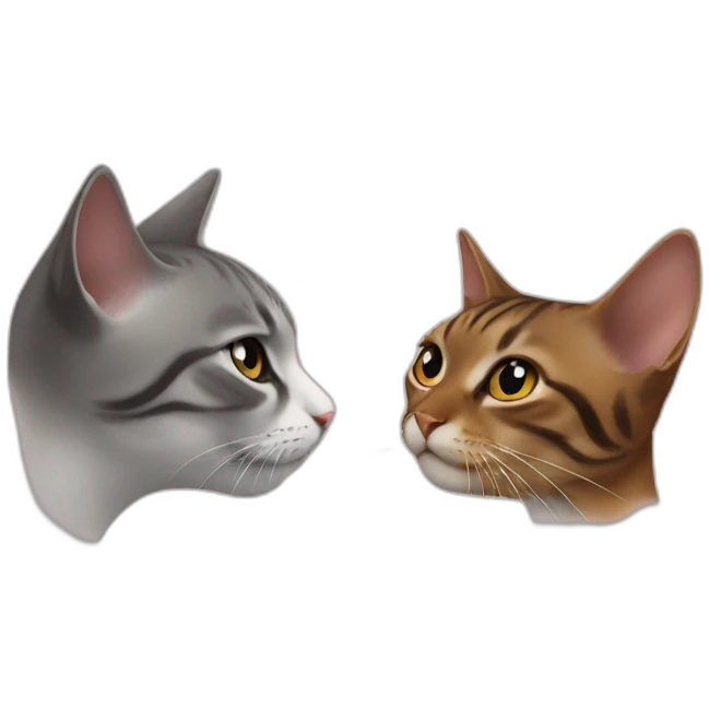 cat and pussy who kiss emoji