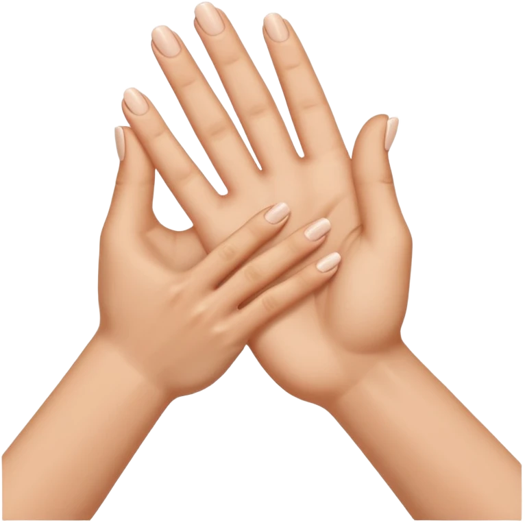 Apretón de manos emoji, solo manos, cinco dedos, sin brazos emoji