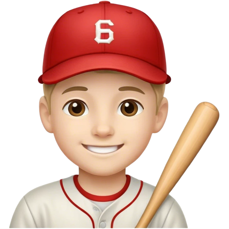 smiling boy in baseball cap emoji