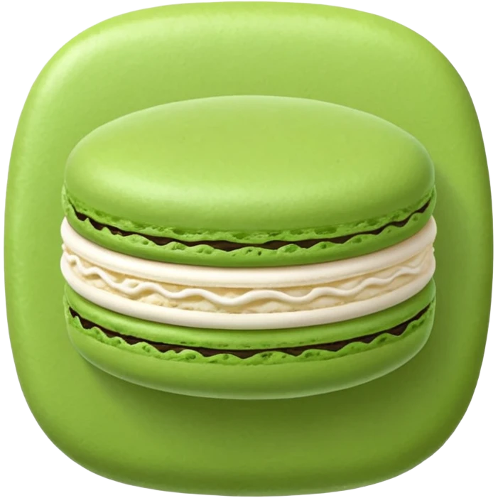 green-macaron emoji