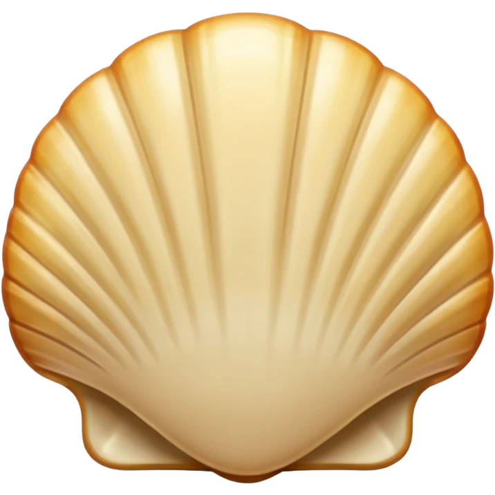 light beige shell emoji