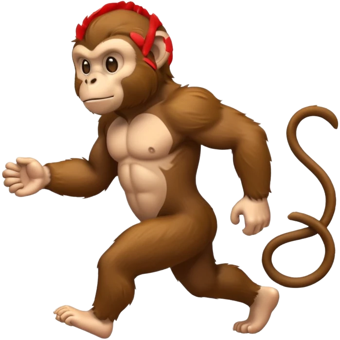 monkey walking emoji