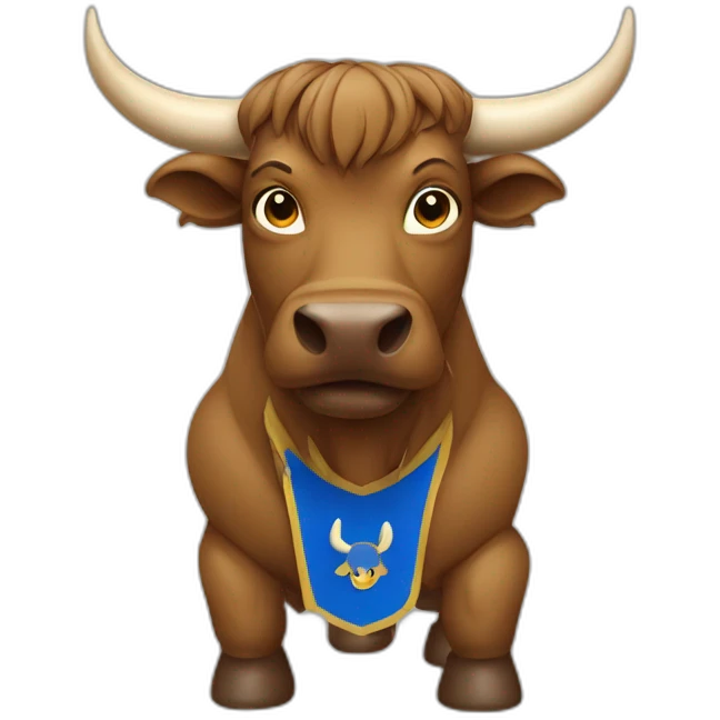 Bull with levski sofia tshirt emoji