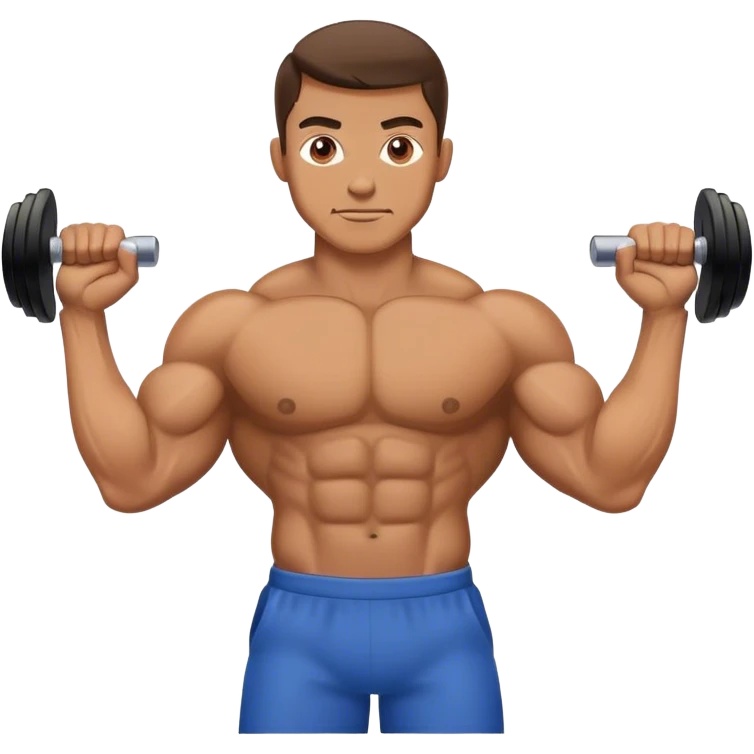 guy doing bicep-curls emoji