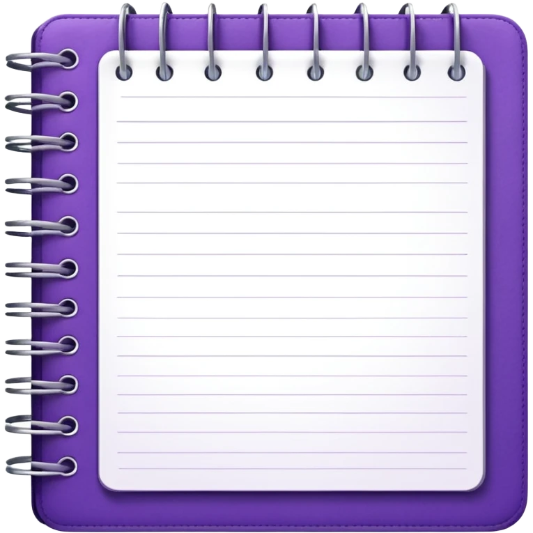 purple weekly planner emoji