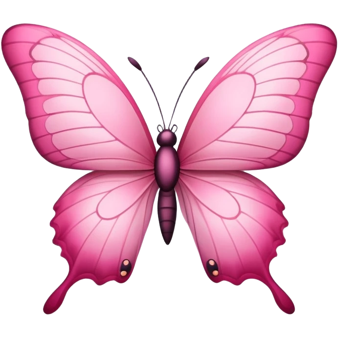 Cute pink butterfly  emoji