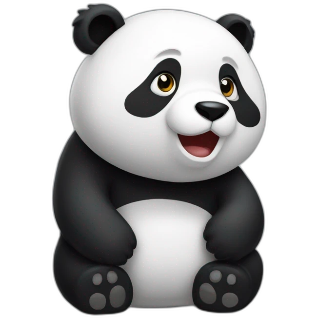 Chat sur panda emoji